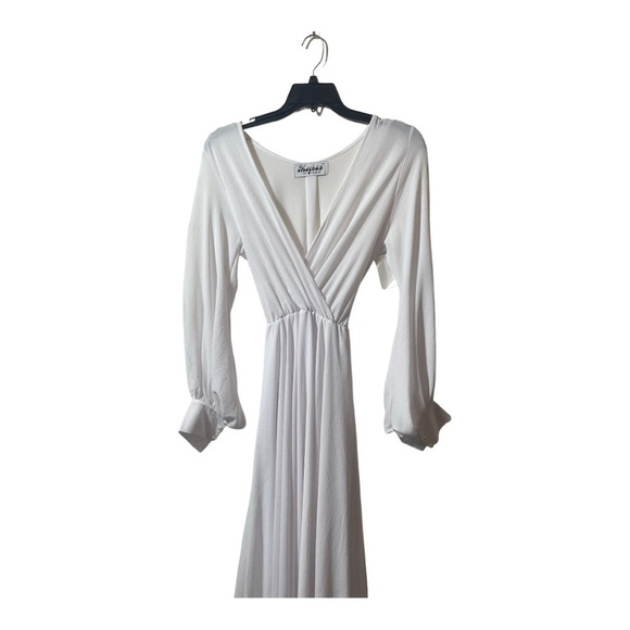 meghan LA Lilypad Wrap Maxi Dress white - Picture 7 of 13